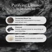 Arencia Black Tea Rice Mochi Cleanser - Imagen 6