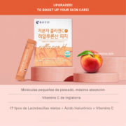 Low Molecular Collagen Hyaluronic acid Peach (30 sticks) - Imagen 2
