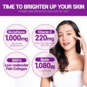 BOTO-Glutathione White Small Molecule Collagen C Biotin - Imagen 3